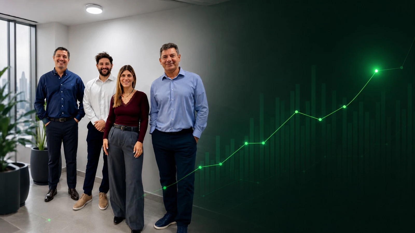 Reuniones de asesoría financiera privada en oficinas de Blend